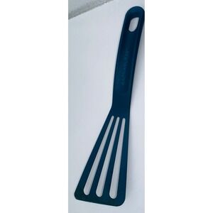 Rachael Ray Blue Nylon Slotted Turner Spatula Heat Resistant 400F 10 Inch